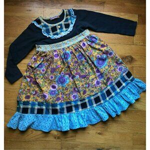 Jelly The Pug Dress Size 6 Poppin' Plaid Knit Dress